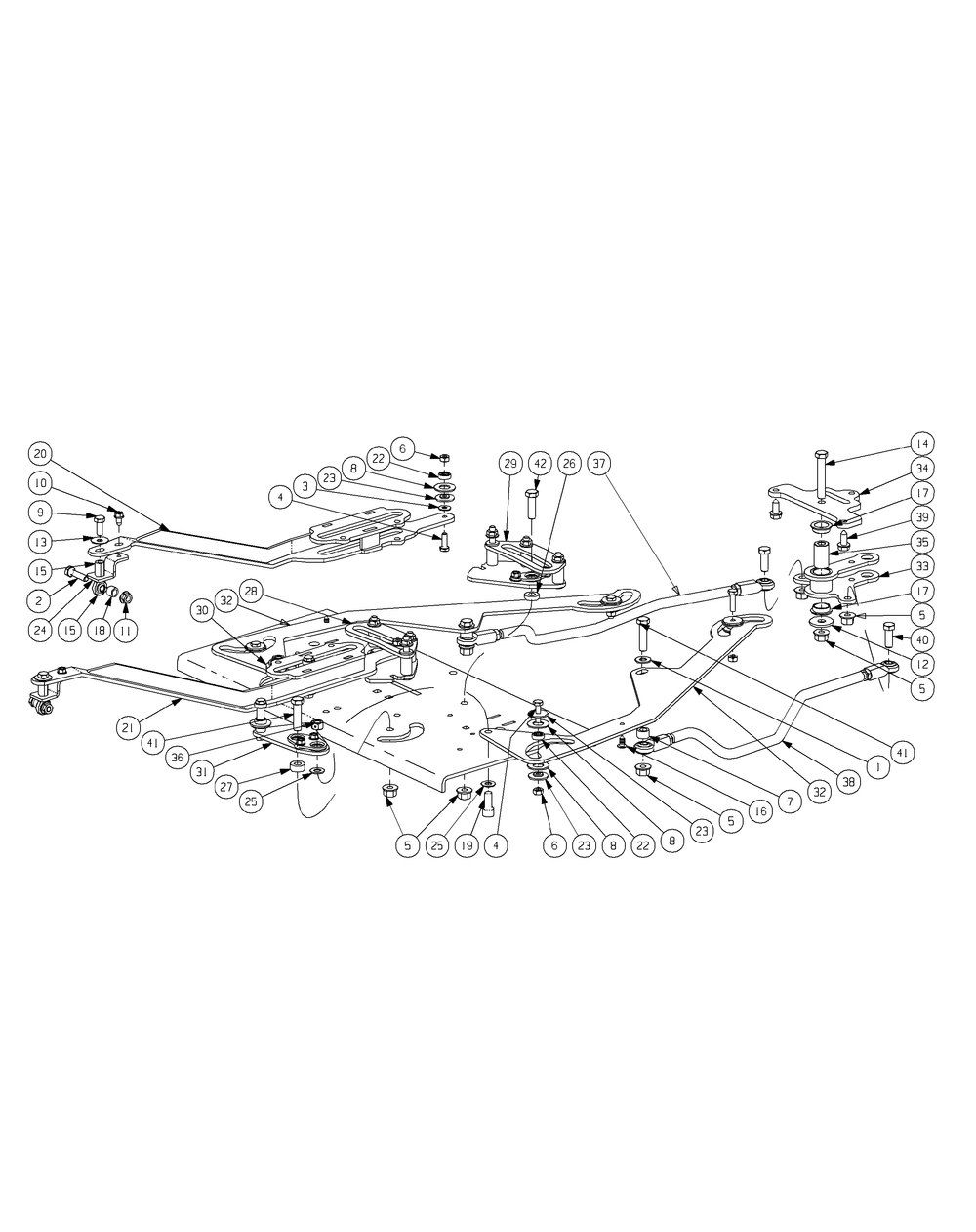 Control Assembly Diagram and Parts List for S7237-KW 53AI8DU8050-37HP Cub Cadet Lawn Tractor